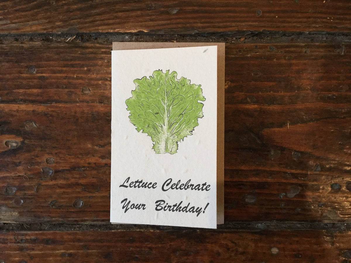 Planet Go RoundLettuce Celebrate Seed Card #same day gift delivery melbourne#