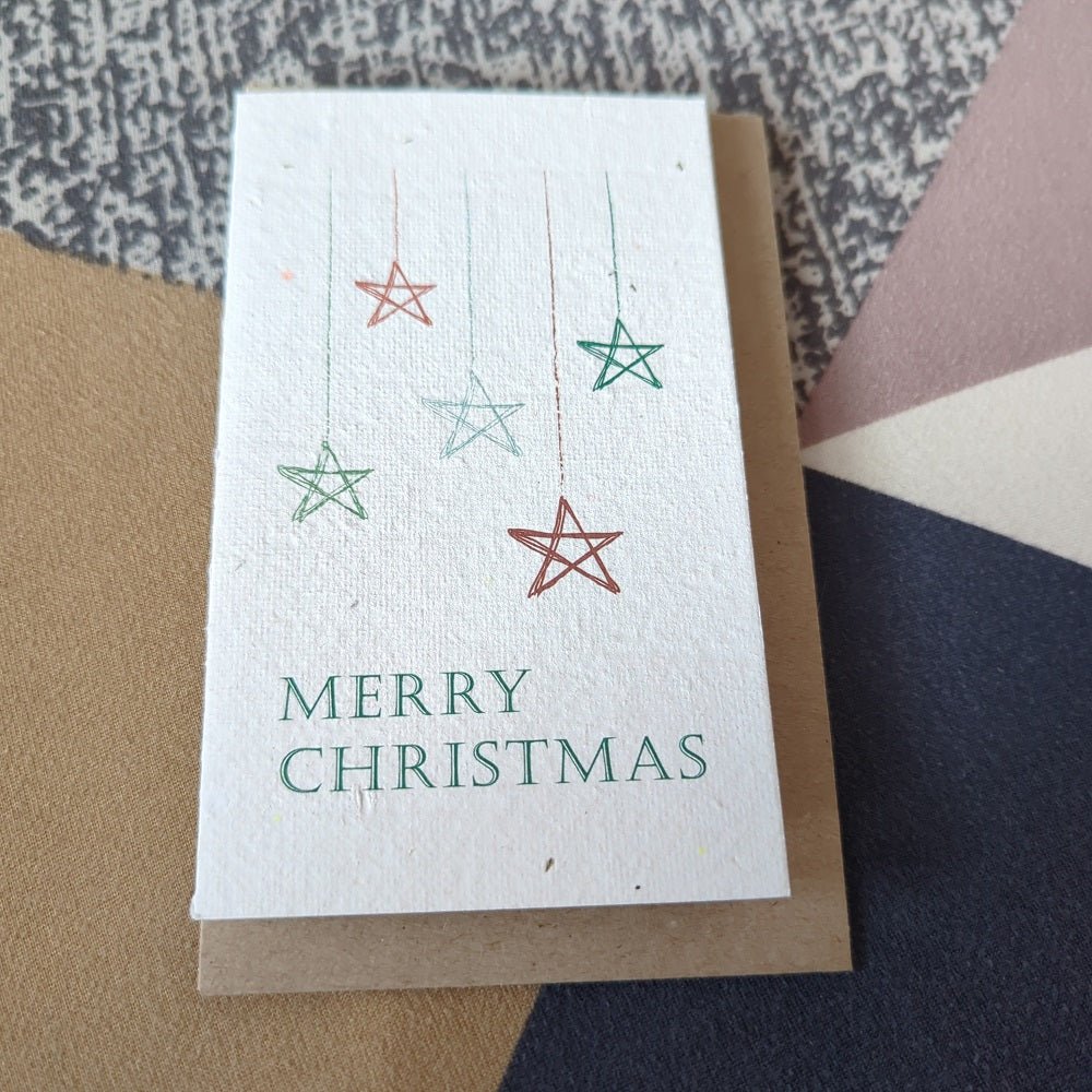 Merry Christmas Star Seed Card