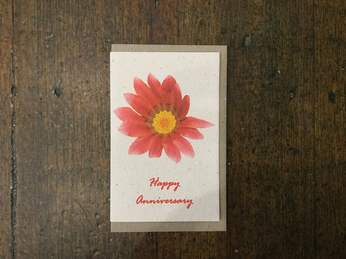 Planet Go RoundPlanet Go Round Happy Anniversary Flower Seed Card #same day gift delivery melbourne#