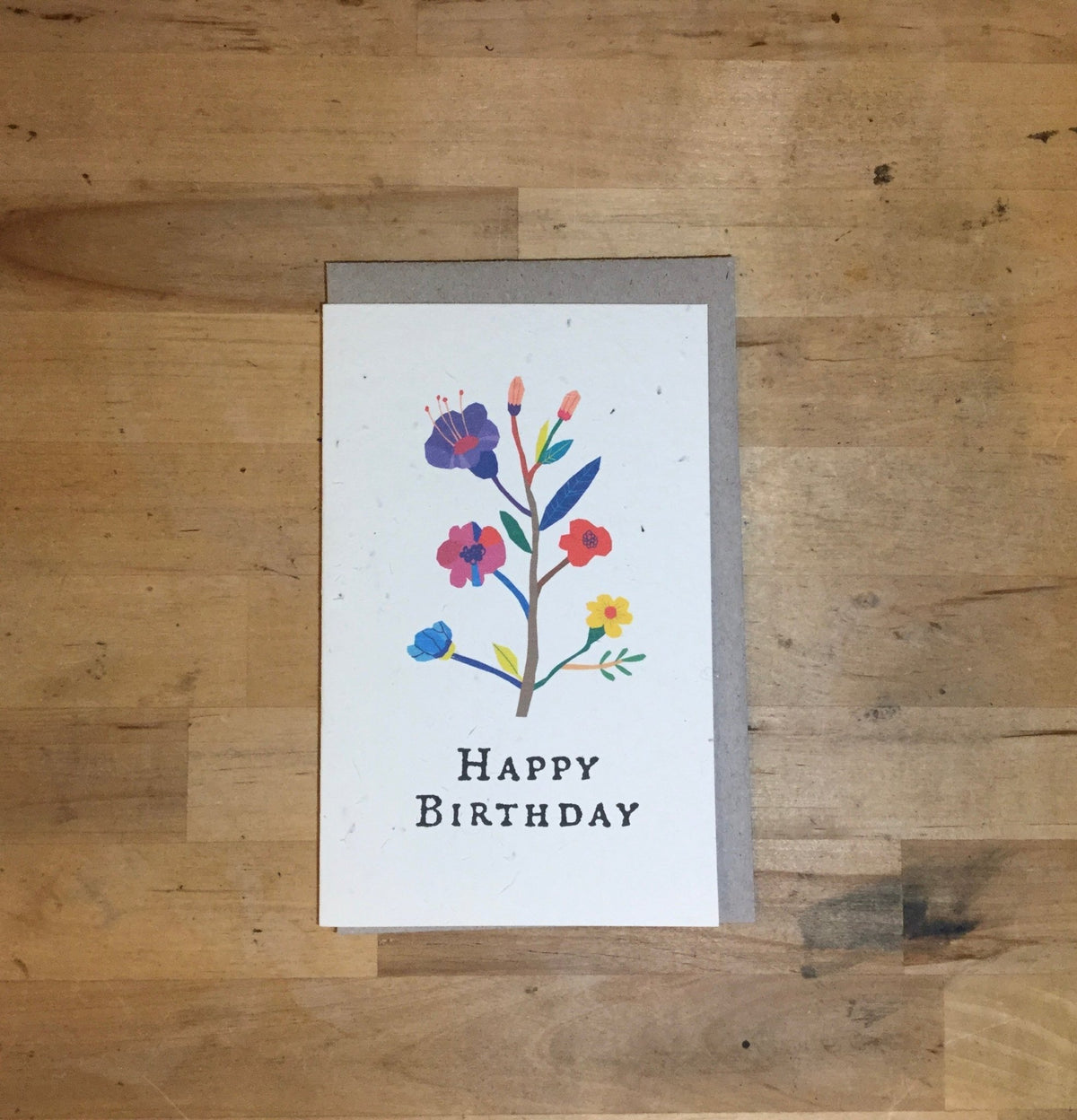 Planet Go RoundPlanet Go Round Happy Birthday Floral 1 Seed Card #same day gift delivery melbourne#