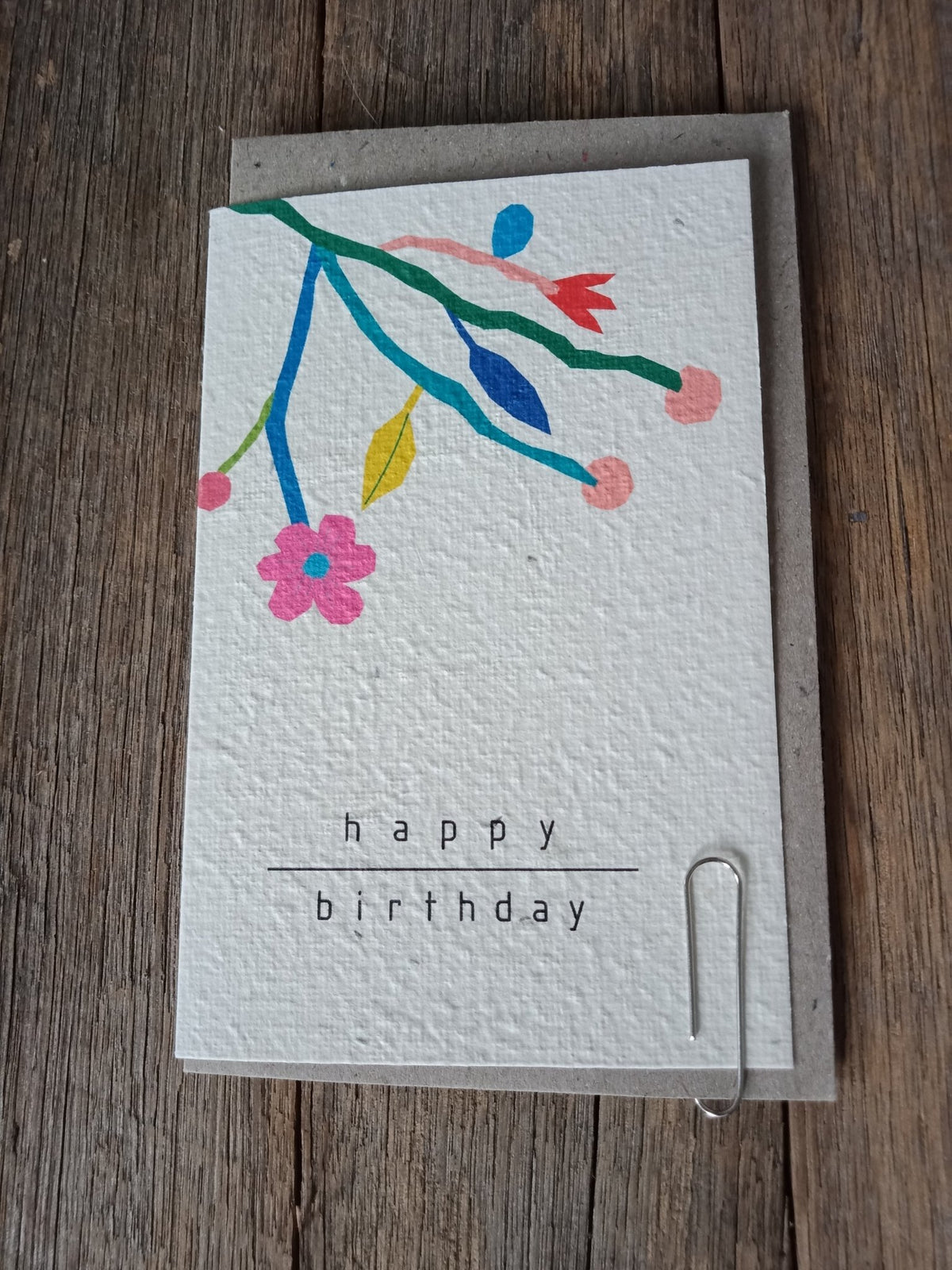 Planet Go RoundPlanet Go Round Happy Birthday Floral Seed Card #same day gift delivery melbourne#