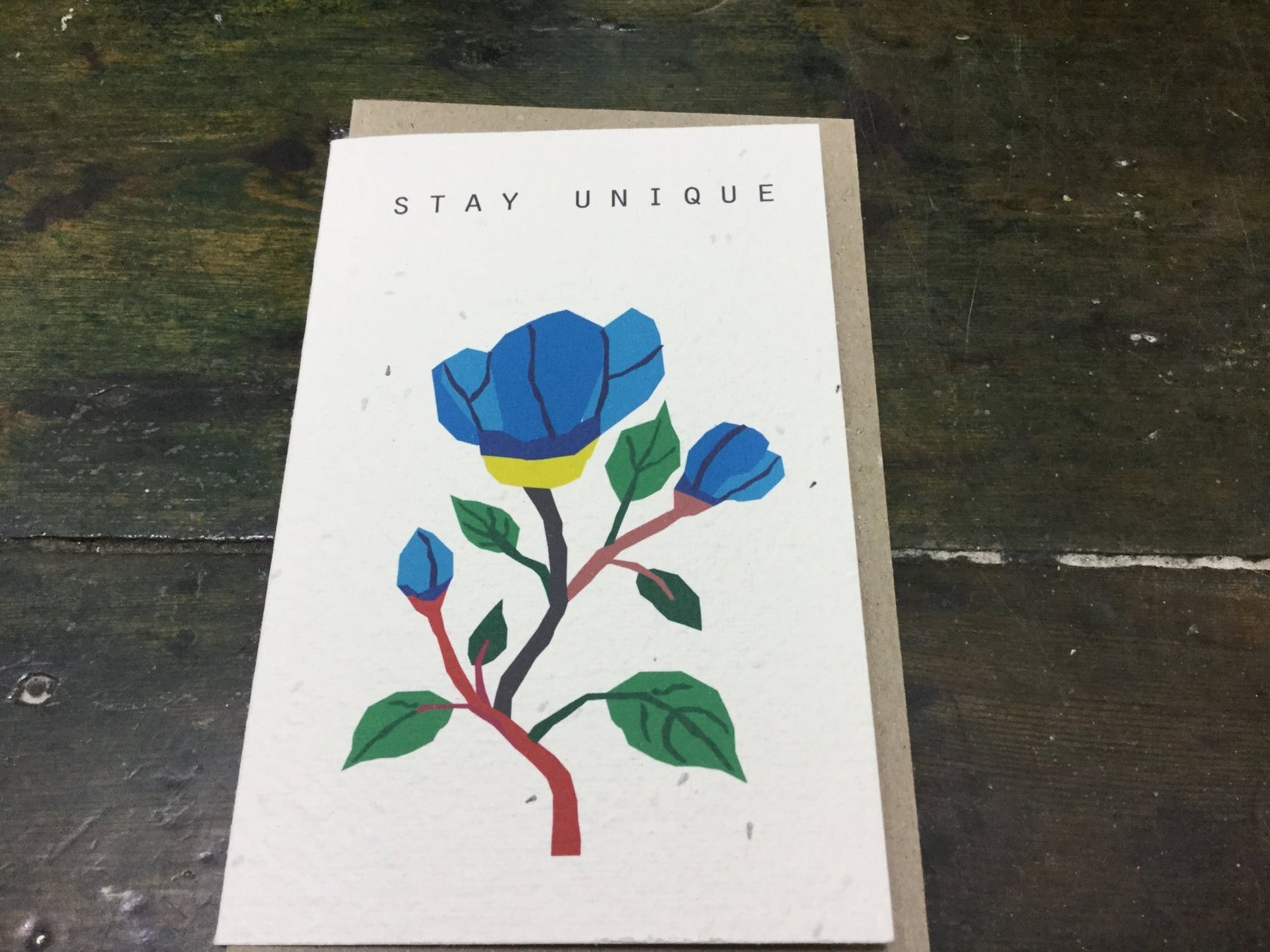 Stay Unique Seed Card