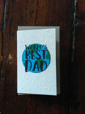 Plantable World's best dad Seed Card