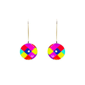 Riley Burnett Button Drop Earring Midnight Fiesta
