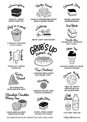 Grub's Up Sweet As Tea Towel