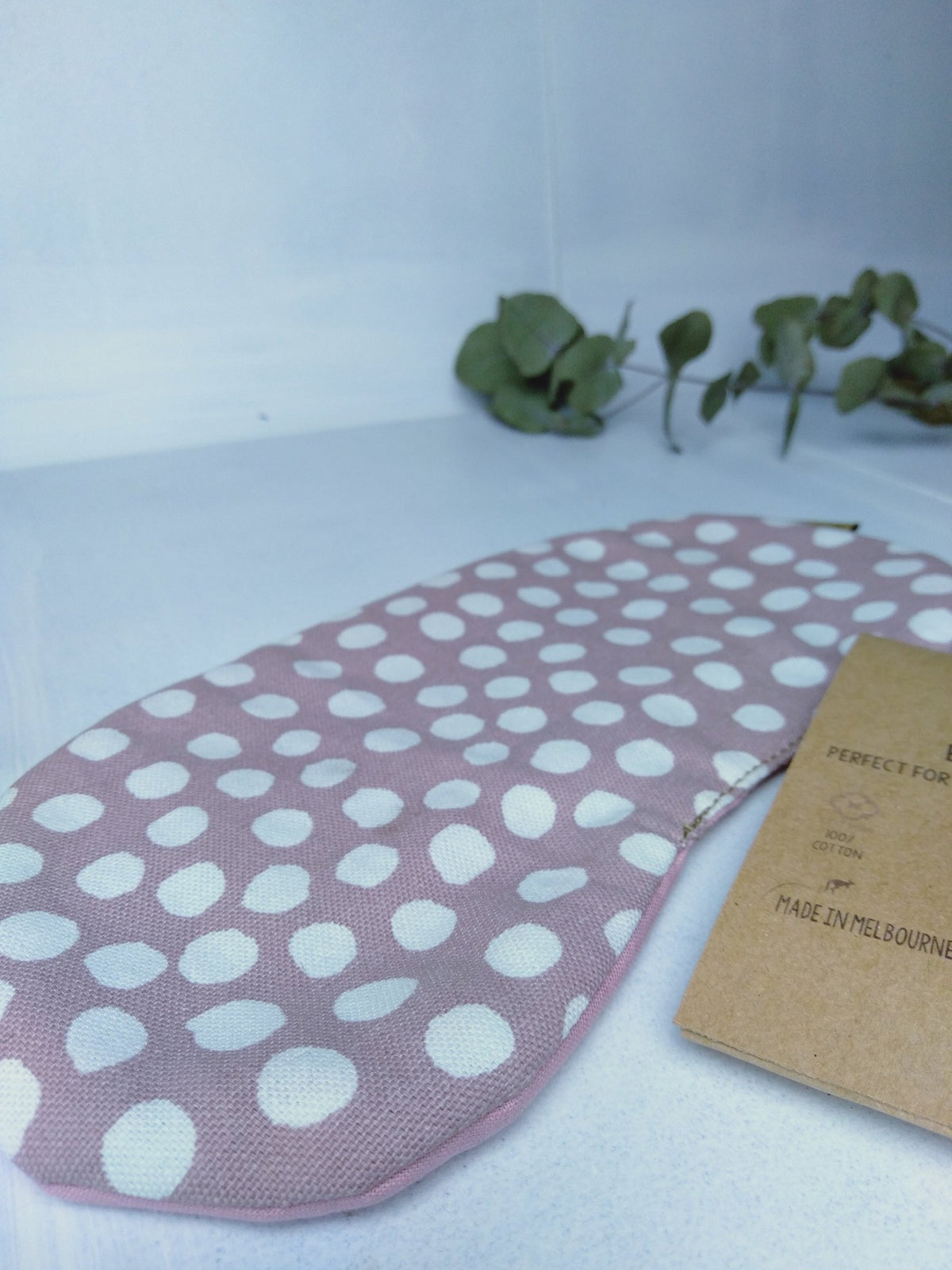 Sabine & SparrowSabine & Sparrow Pastel Pink Dots Eye Mask #same day gift delivery melbourne#