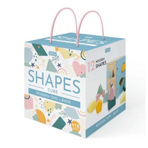 Sassi juniorSassi Wooden Sorting Box and Book - Shapes #same day gift delivery melbourne#