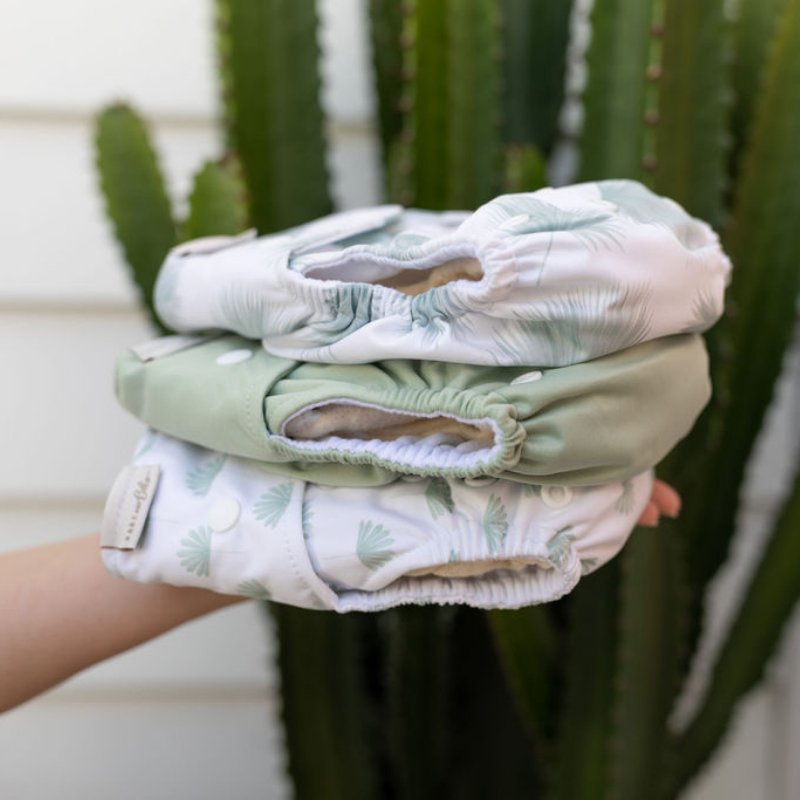 Bare and Boho X S&S reusable Nappy Trio pack