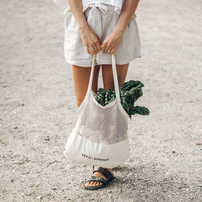 Seed & Sprout Mixed Mesh Tote