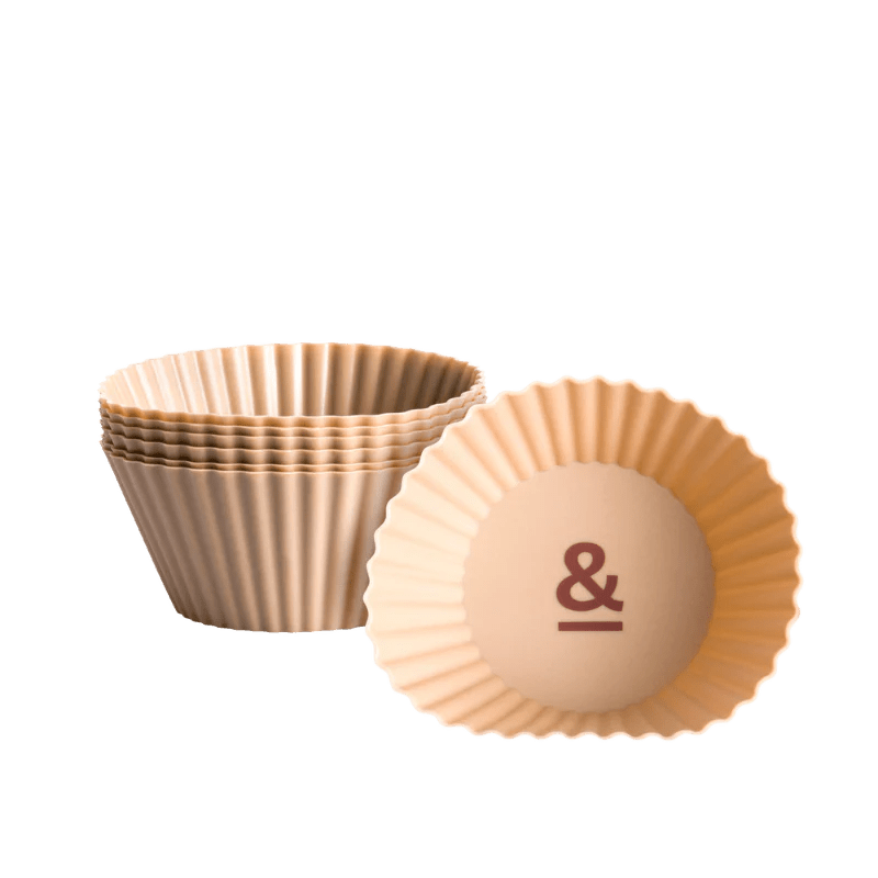 Seed & Sprout Small Silicone Muffin Cups - Praline - set of 6