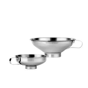 Seed & Sprout Stainless Steel Funnel - Set of 2