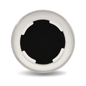 Seed & Sprout replacement carbon filter fitted inside a white compost bin lid.