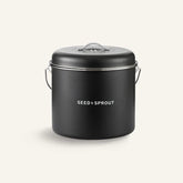Seed & Sprout Kitchen Compost Bin in Liquorice.