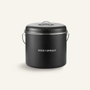 Seed & Sprout Kitchen Compost Bin in Liquorice.
