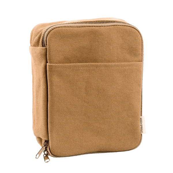 Seed & Sprout Toiletry Travel Bag in Sand colour.