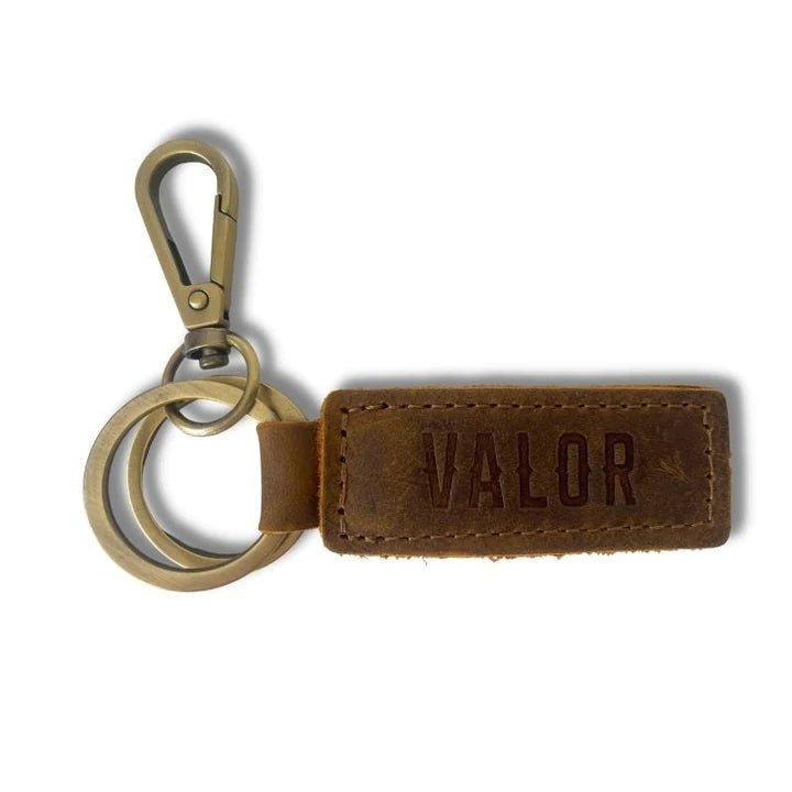Valor Leather Keychain
