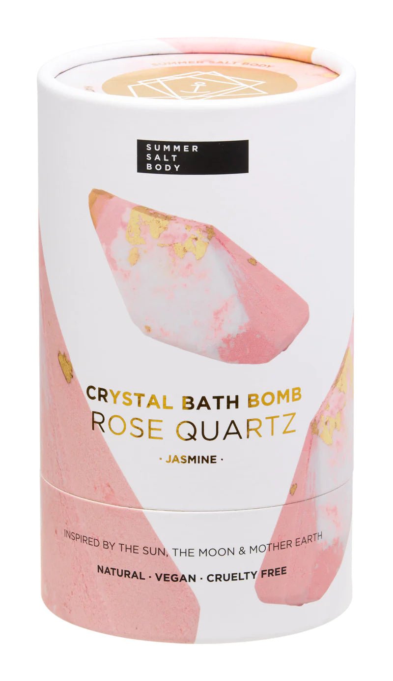 Summer Salt Body Rose Quartz Bath Bomb | Jasmine