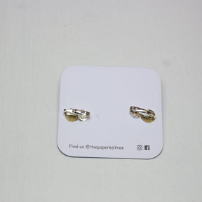 The Papered Tree Statement clip on Stud Earrings