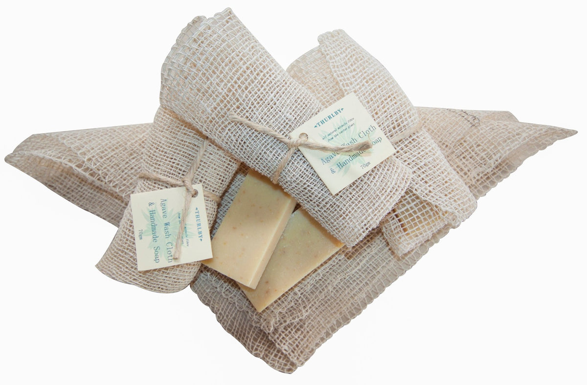 Thurlby Herb FarmThurlby Herb Farm Agave Wash Cloth with Handmade Soap #same day gift delivery melbourne#