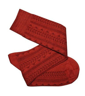 Tightology Tevere Long Socks - Patterned Cotton