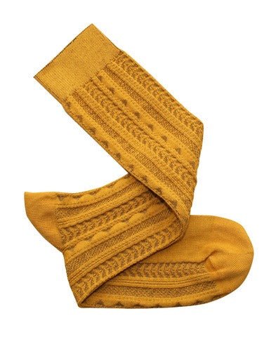 Tightology Tevere Long Socks - Patterned Cotton