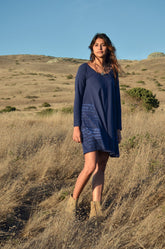 TonleTonle Voleak Dress - Blue Khmer #same day gift delivery melbourne#