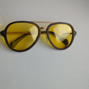 Topheads Huddo Metal & Wood Sunglasses