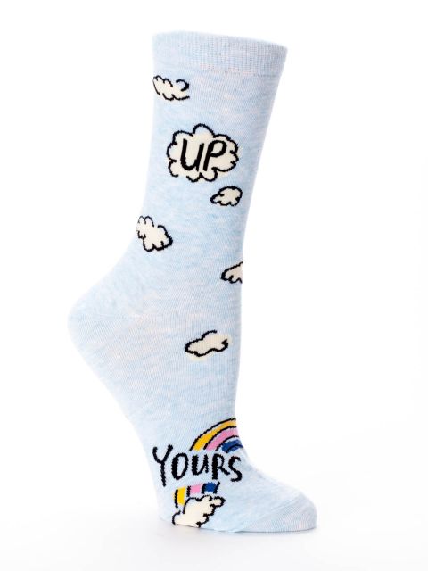 Blue Q Up Yours Women's Crew socks Socks