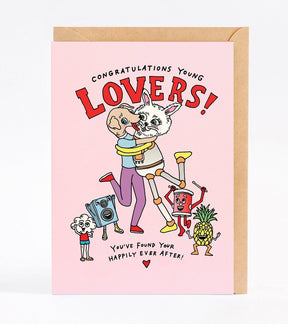 Congratulations Young Lovers  - Wally Paper Co