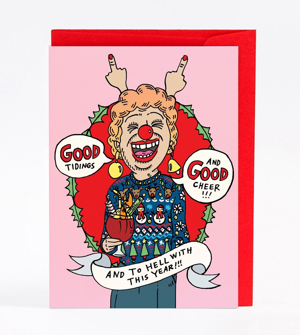 Good Tidings, To Hell With This Year - Wally Paper Co