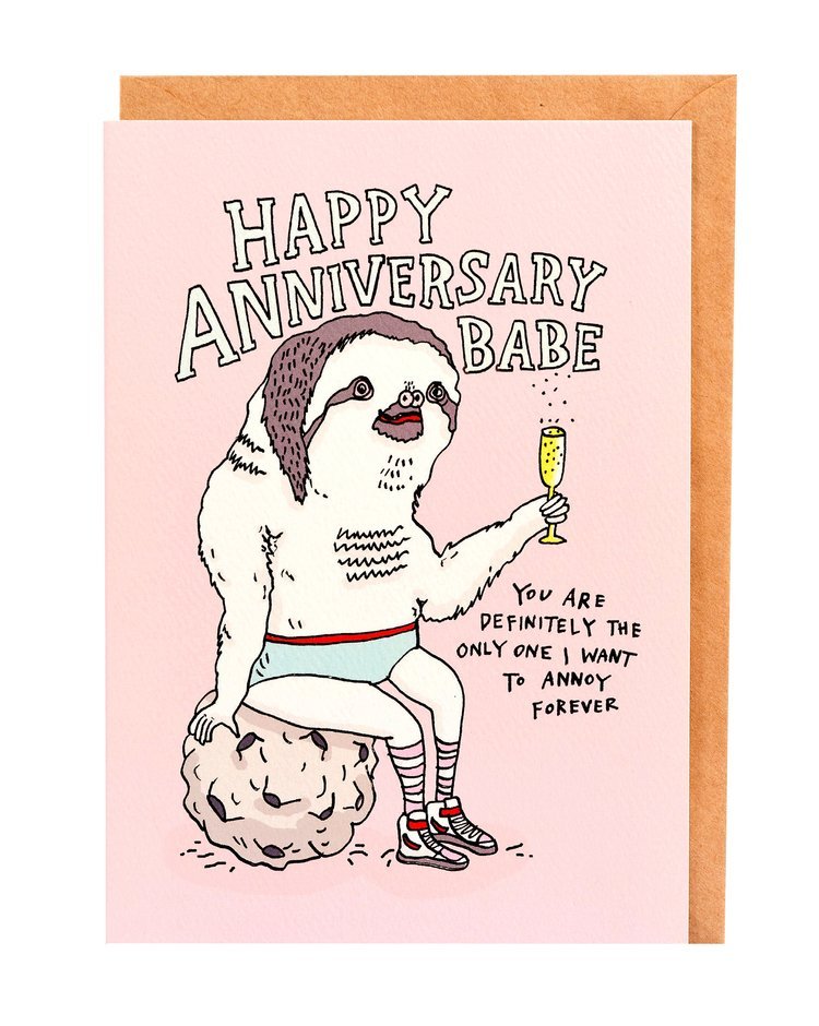 Happy Anniversary Babe - Wally Paper Co