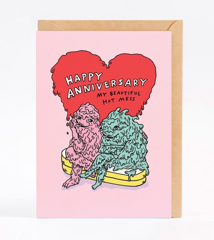 Wally Paper CoHappy anniversary my beautiful hot mess - Wally Paper Co #same day gift delivery melbourne#