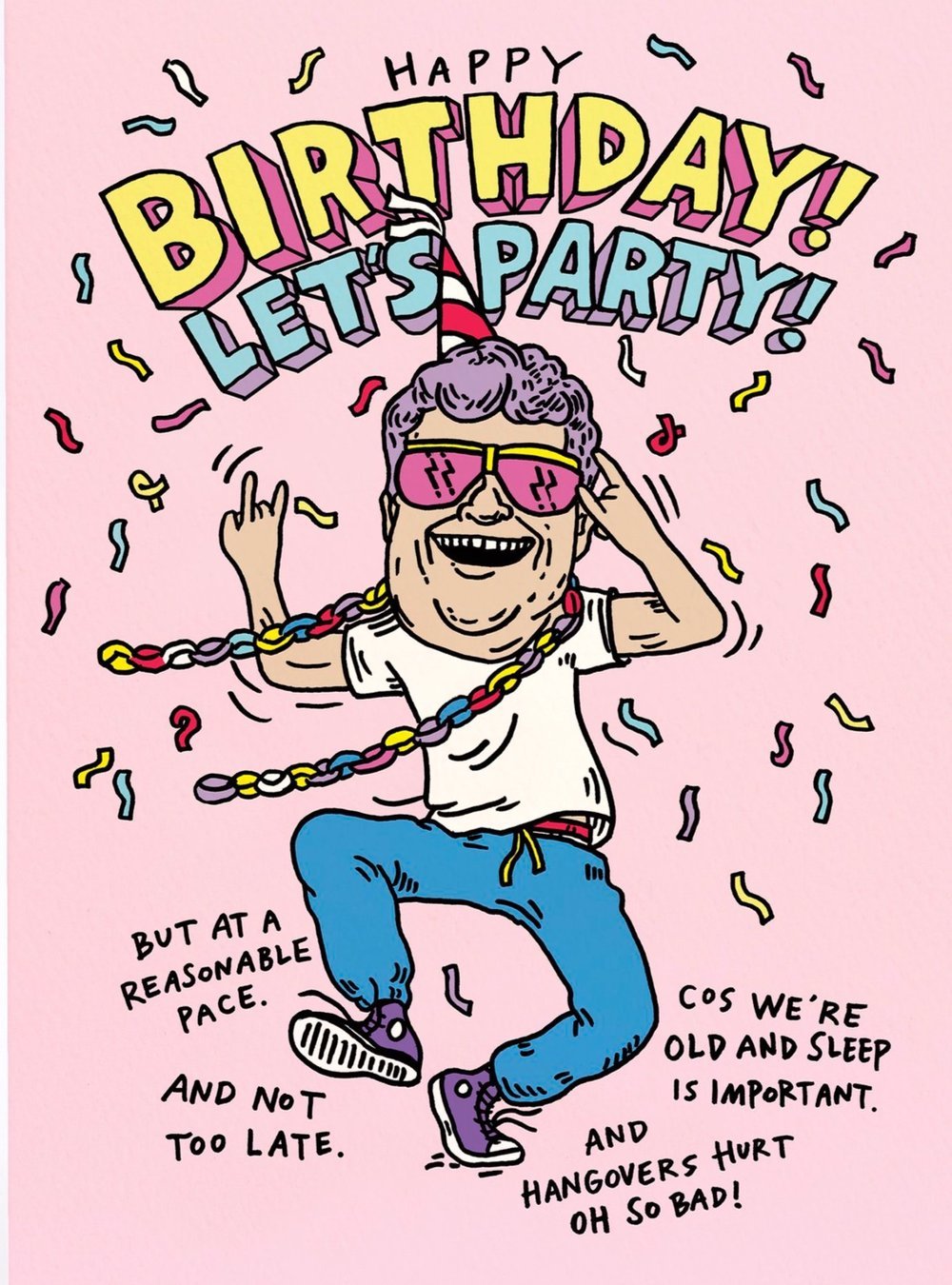 Happy Birthday Let's Party - Wally Paper Co
