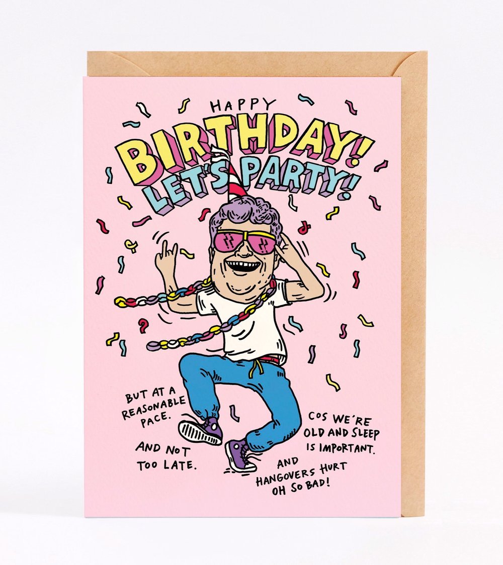 Wally Paper CoHappy Birthday Let's Party - Wally Paper Co #same day gift delivery melbourne#