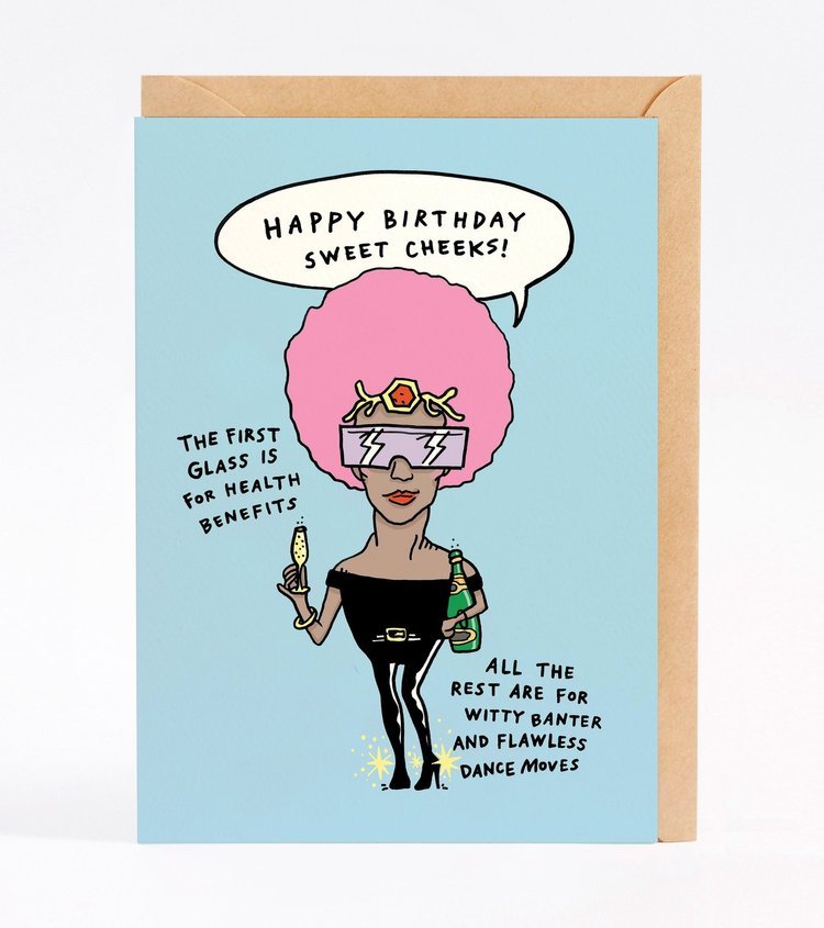 Wally Paper CoHappy Birthday Sweet Cheeks - Wally Paper Co #same day gift delivery melbourne#
