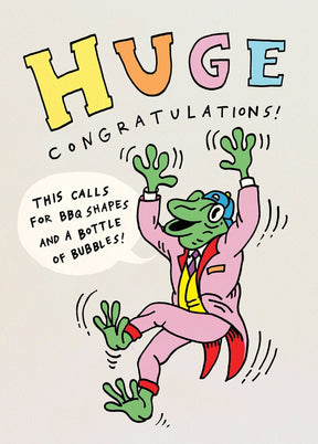 Huge Congratulations - Wally Paper Co