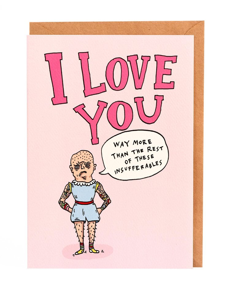 Wally Paper CoI Love You Way More Than The Rest - Wally Paper Co #same day gift delivery melbourne#