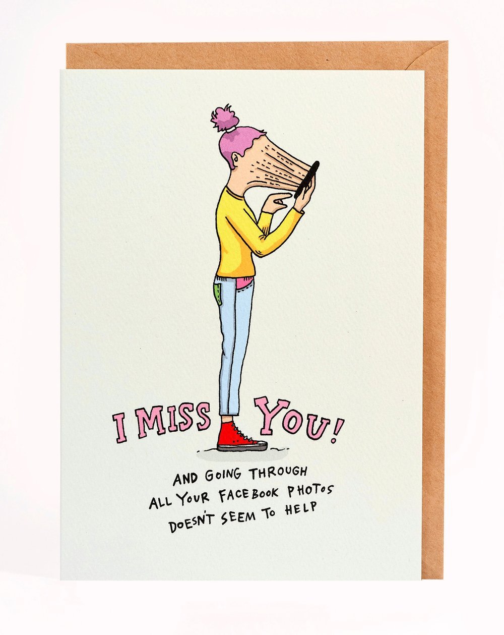 Wally Paper CoI Miss You - Going Through Your Facebook - Wally Paper Co #same day gift delivery melbourne#