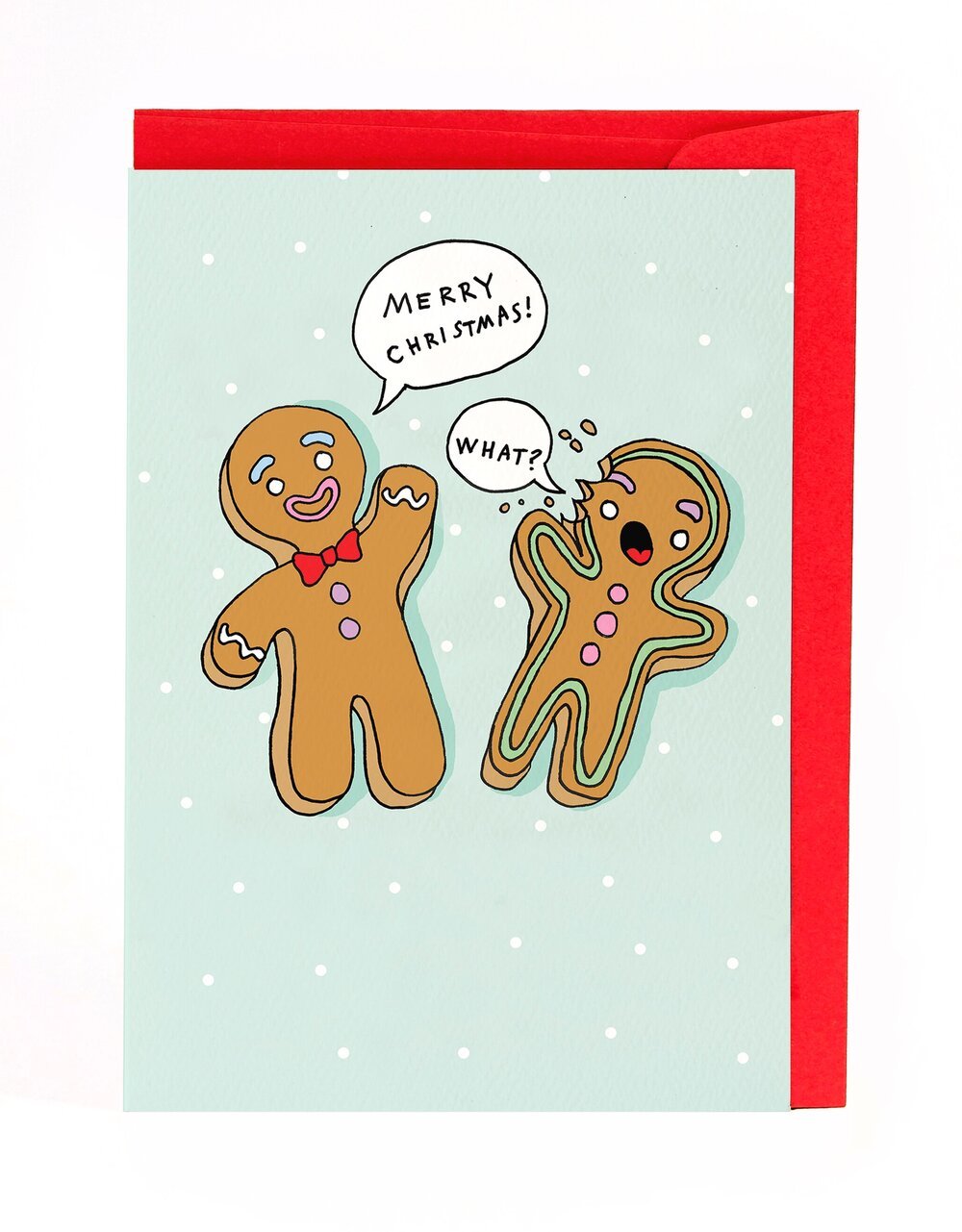 Merry Christmas Gingerbread - Wally Paper Co