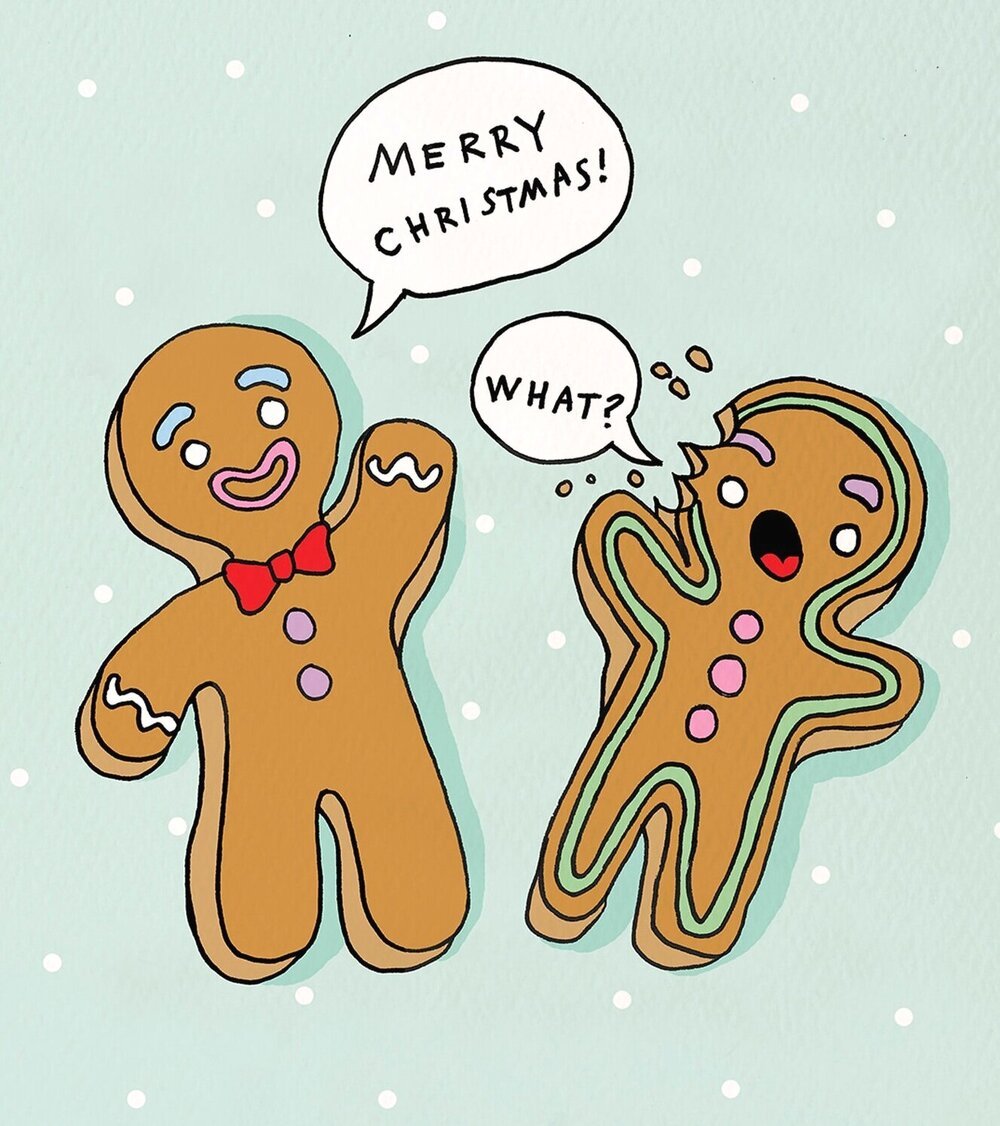 Merry Christmas Gingerbread - Wally Paper Co