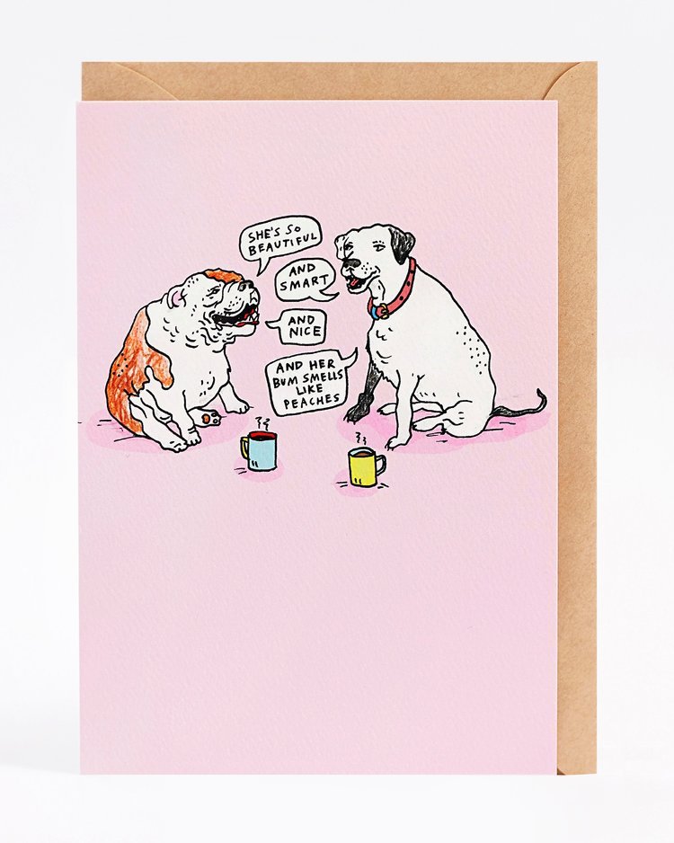 Wally Paper CoShe’s So Beautiful And Smart- dog chat - Wally Paper Co #same day gift delivery melbourne#