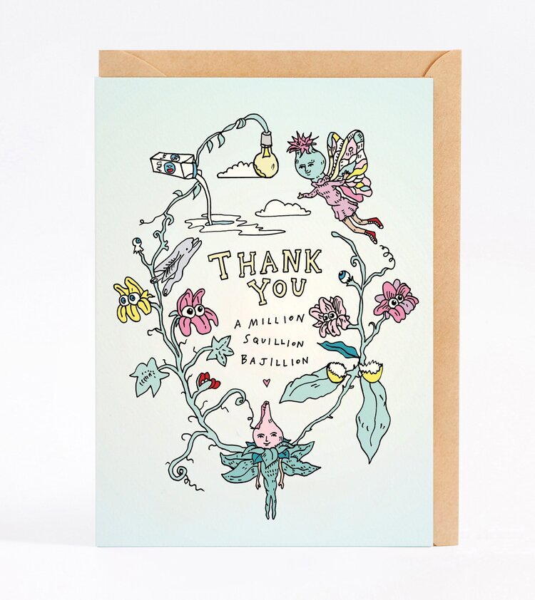 Wally Paper CoThank You Bajillion - Wally Paper Co #same day gift delivery melbourne#