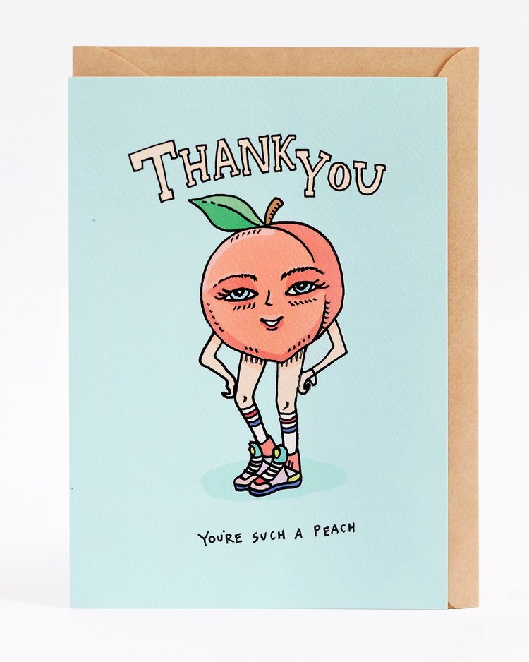 Wally Paper CoThank You You’re Such A Peach - Wally Paper Co #same day gift delivery melbourne#