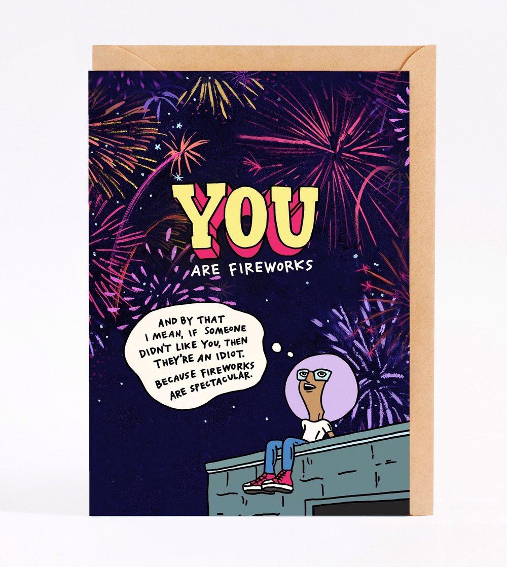 You Are Fireworks - Wally Paper Co