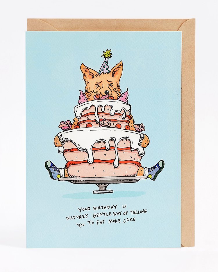 Your Birthday Is Nature's Gentle Way - Wally Paper Co