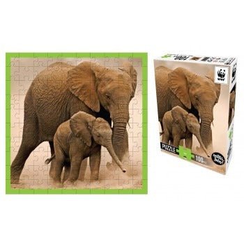 WWF Elephant 100 Piece Puzzle