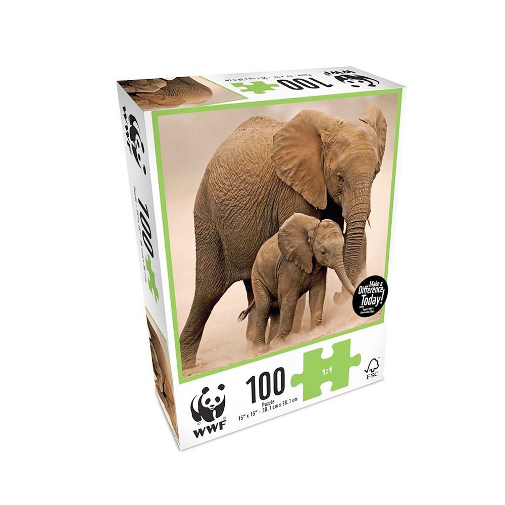 WWFWWF Elephant 100 Piece Puzzle #same day gift delivery melbourne#