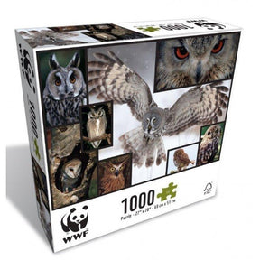 Owl Puzzle - 1000-Piece WWF FSC Cardboard Puzzle